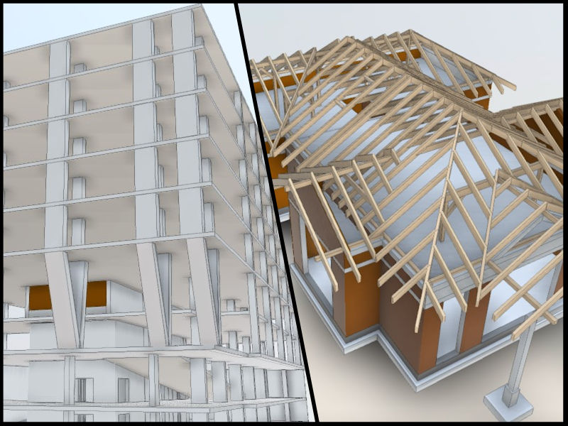 Modele 3D budynków projektowanych z wykorzystaniem BIM (LoD 300)